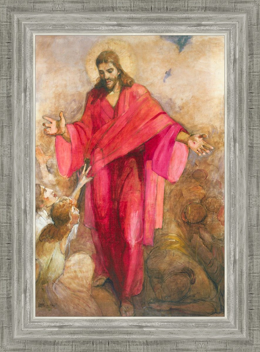 Christ in Red Robe - Religious Wall Art Decor for Home, Church & Office - Inspirational Christian Gift & Spiritual Decor