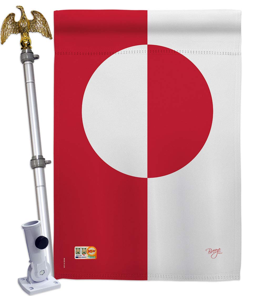 Greenland National Flag Set 28