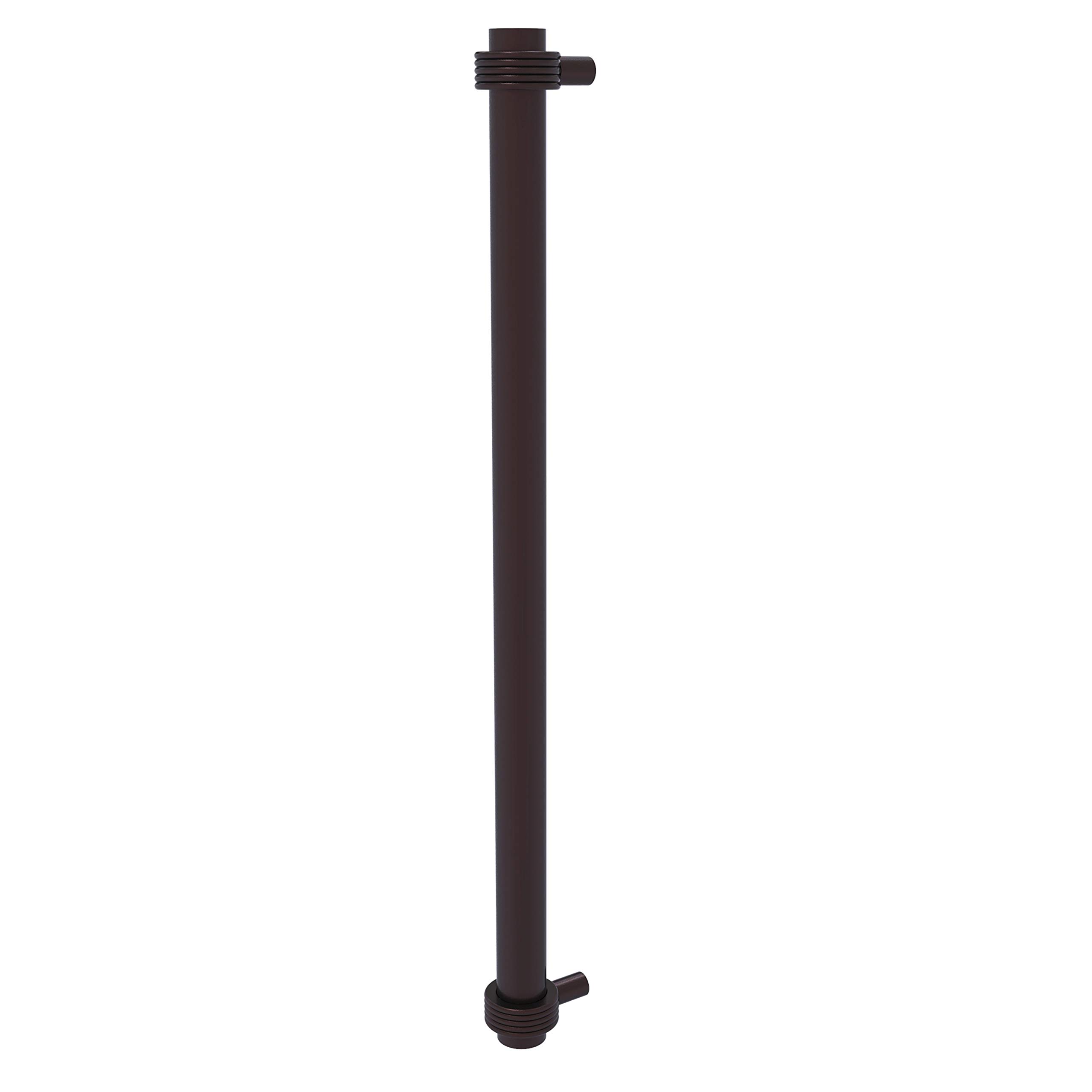 Allied Brass 402G-RP 18 Inch Refrigerator Handle Pull - Antique Bronze Finish, Groovy Accents for Kitchen Appliances | Perfect for Cabinet & Drawer Upgrades in Modern Homes