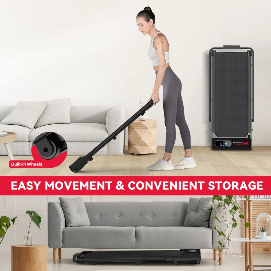 S1 Treadmill - 6KM/H Speed, Compact Home Fitness Equipment for Walking & Jogging | Perfect for Small Spaces, Home Gym & Apartment Workouts