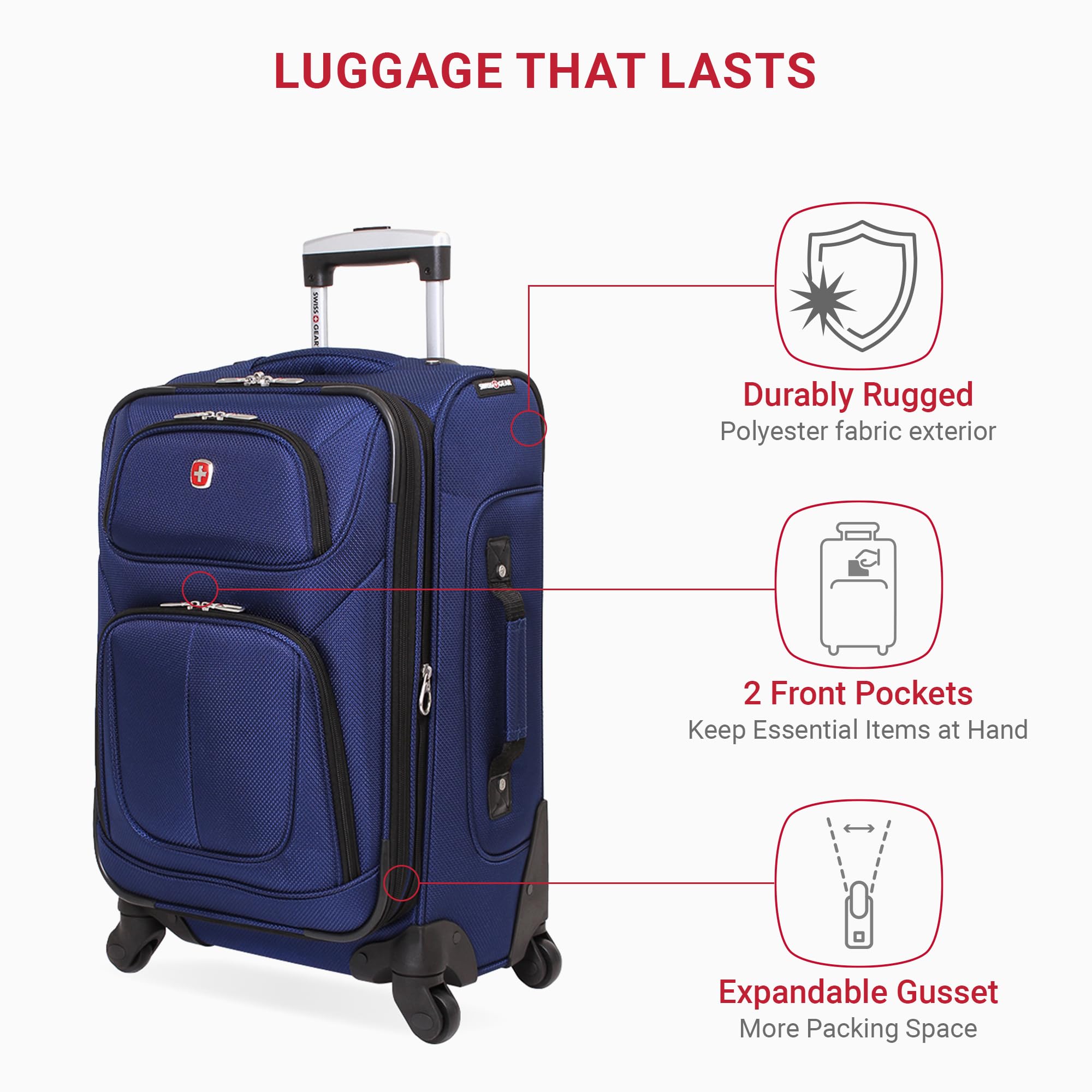 SwissGear Sion Softside Expandable Luggage Set - 2-Piece (21