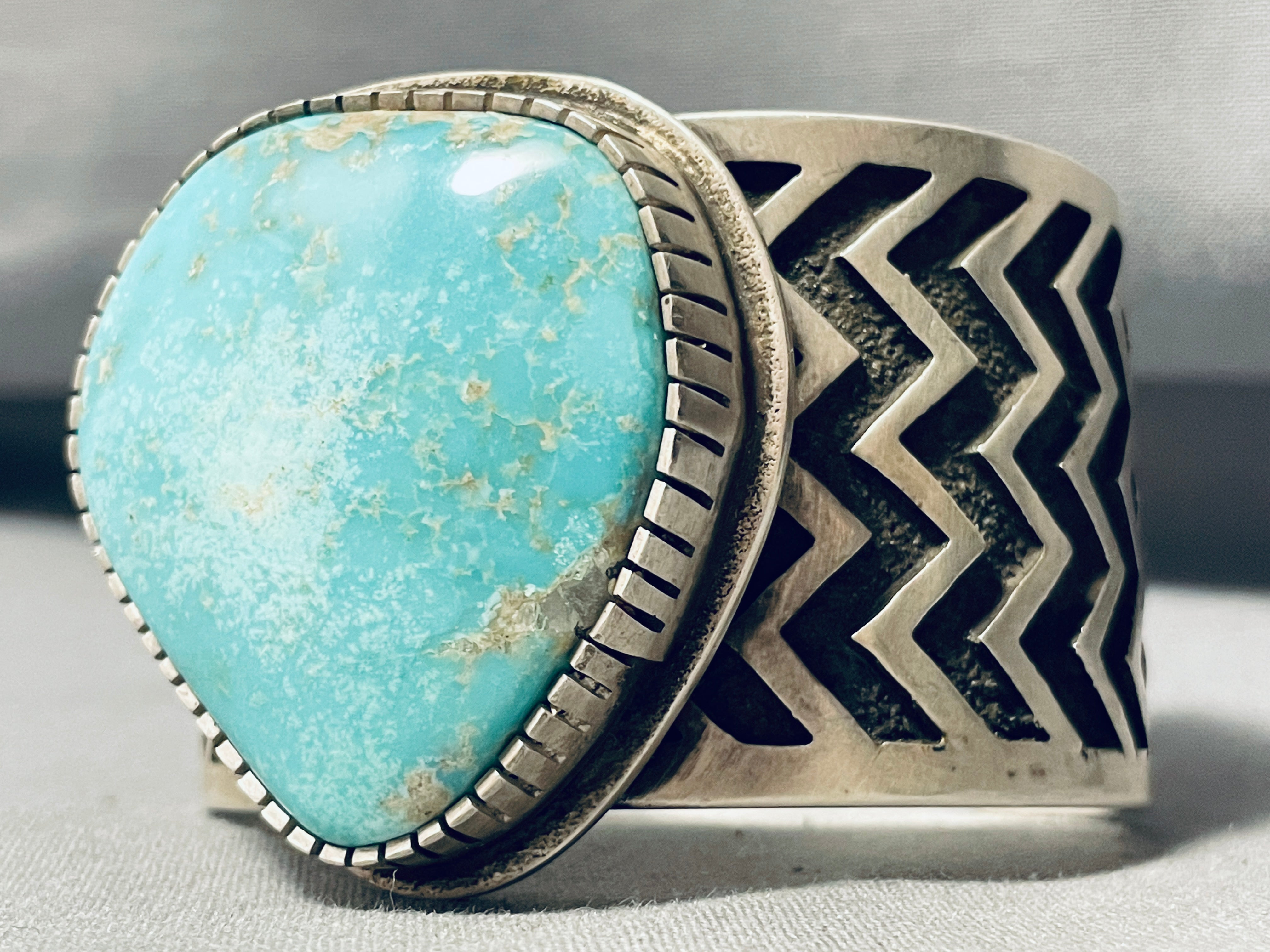 Vintage Navajo Sterling Silver Bracelet by Tommy Jackson - 146g Handcrafted Native American Jewelry for Women, Perfect for Boho Style & Special Occasions
