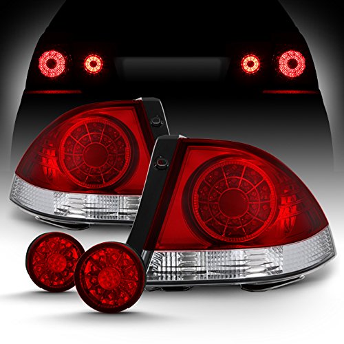 AKKON LED Brake Lamp Taillights Set for 2001-2003 Lexus IS 300 - Left & Right Side Lights with Inner Trunk Lights | Enhanced Visibility & Style Upgrade for Night Driving
