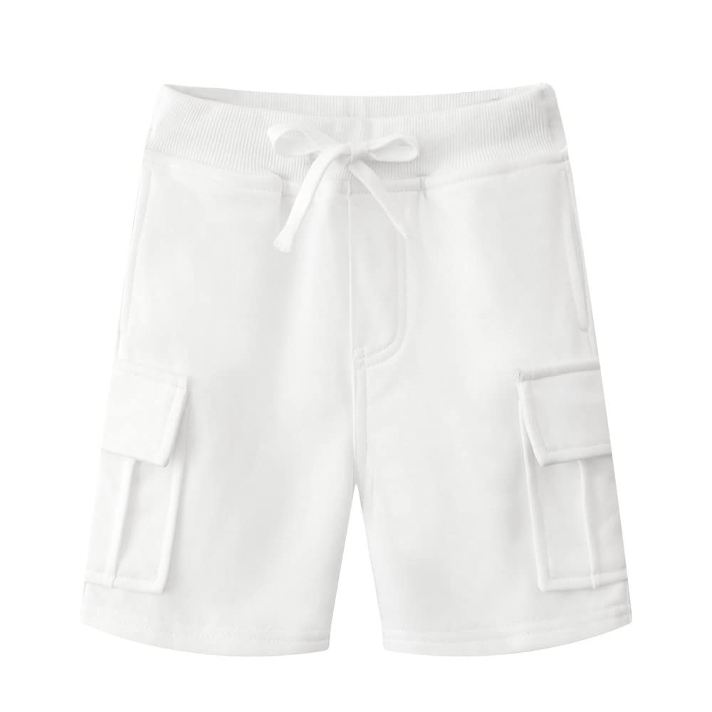 DINGDONG'S CLOSET Boys' Adjustable Waist Cargo Shorts for Toddlers - Comfortable Playwear for Outdoor Activities & Summer Adventures