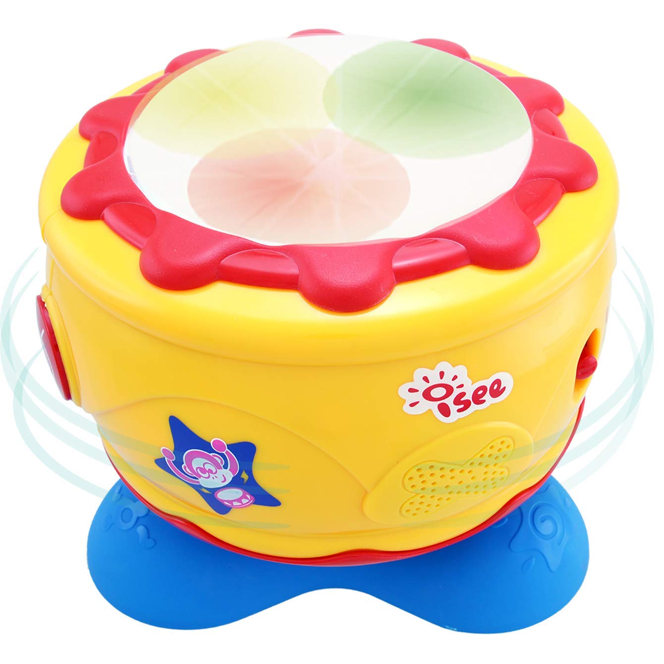 ISEE Musical Baby Toys for 12-18 Months | Light Up Sensory Bongo Drums | Toddler Drum Set for 1-3 Year Olds | Early Learning Educational Toys | Perfect Birthday Gift for Babies - Great for Sensory Development, Motor Skills & Musical Playtime