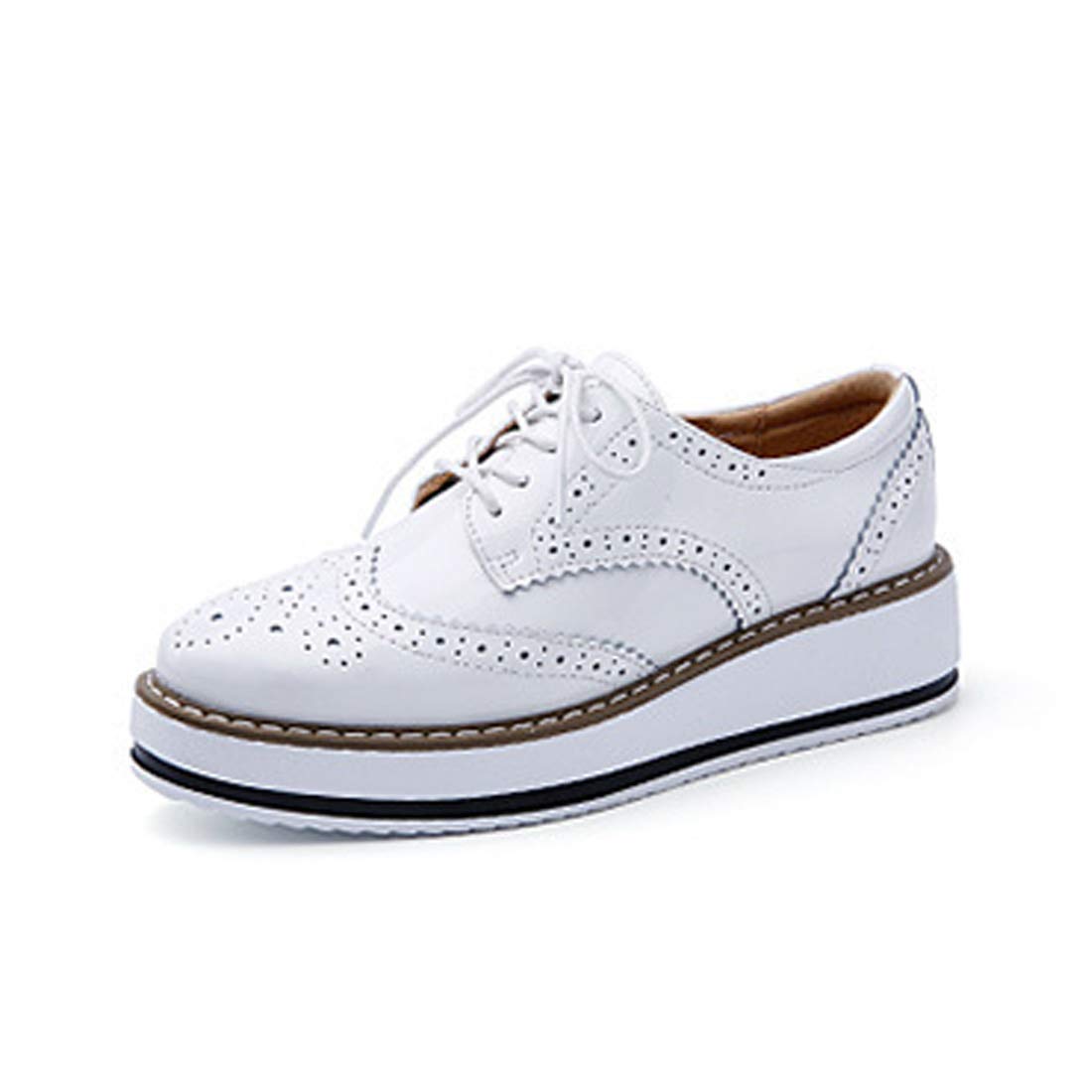 Fulusion Women's Casual Lace-Up Shoes - Comfortable Single Shoes for Fall & Autumn | Perfect for Walking, Work & Everyday Wear