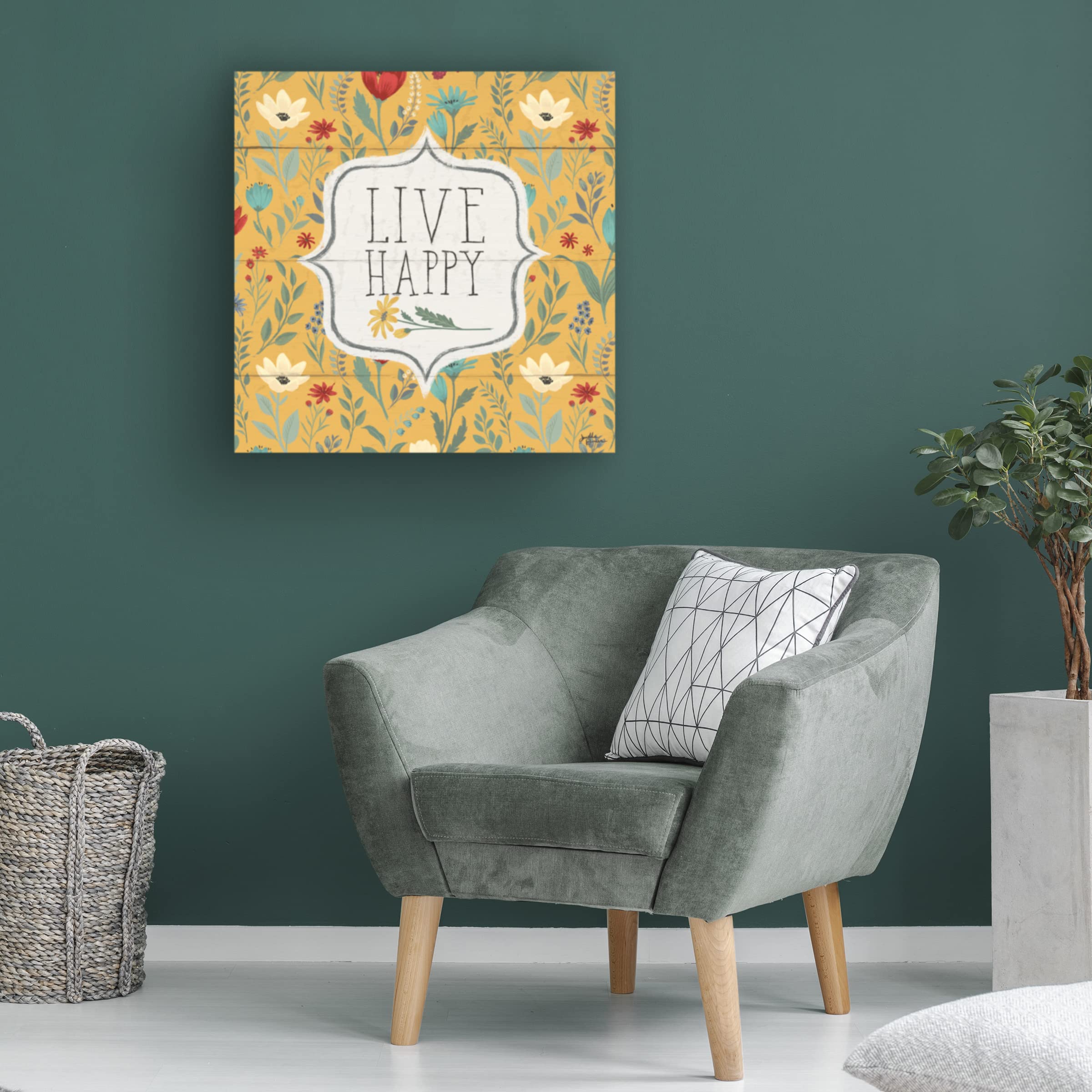 Blooming Thoughts VIII Canvas Art Print by Janelle Penner - Modern Floral Wall Decor for Living Room, Bedroom & Office - Handmade Gallery Wrapped Ready to Hang