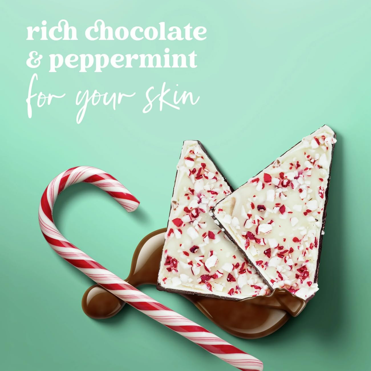 Peppermint Bark Body Wash - Limited Edition Holiday Scent (20 fl oz) for Refreshing Winter Showers & Gift Giving