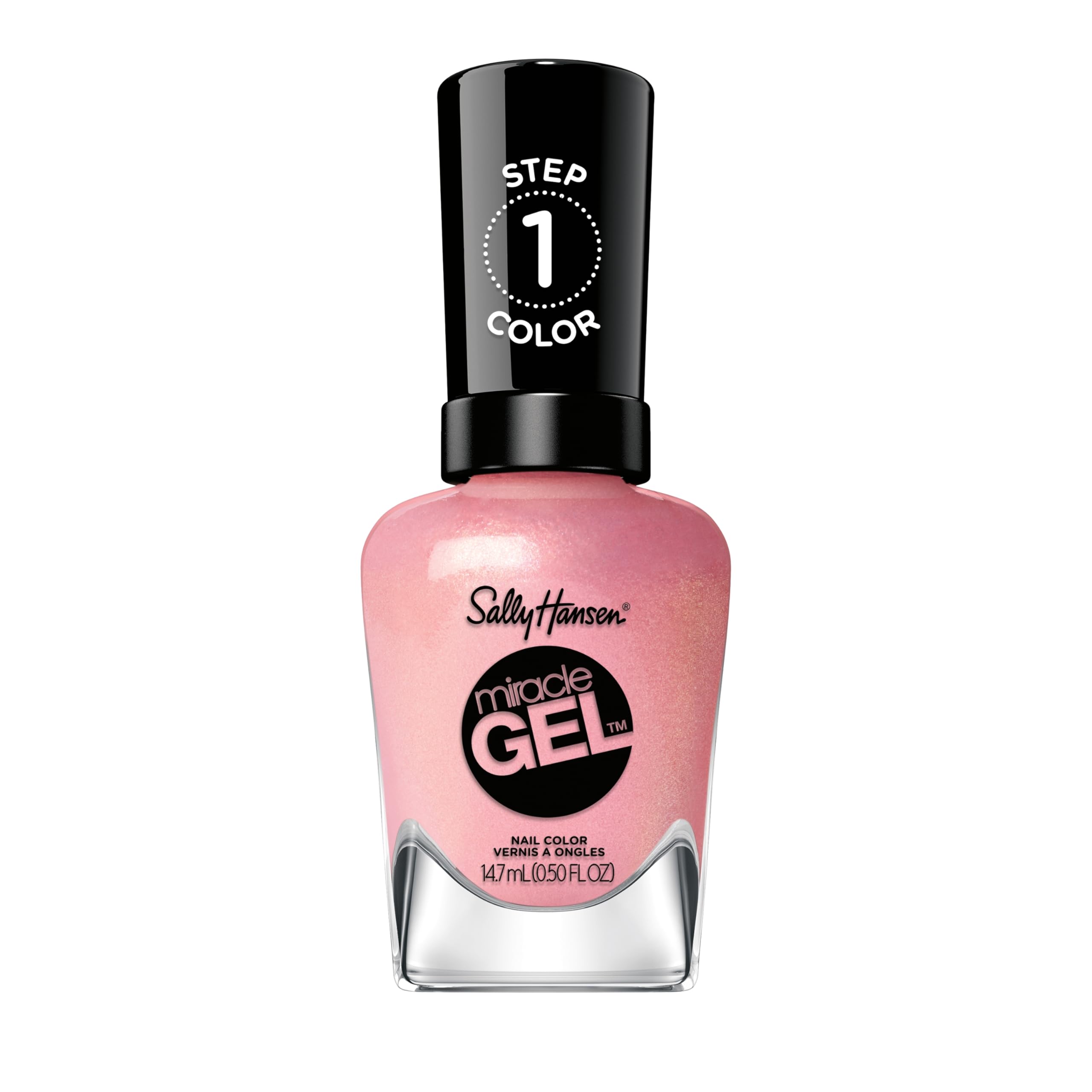 Sally Hansen Miracle Gel™ Nail Polish - Home Sweet Home Pink, Long-Lasting Gel-Like Formula, No UV Lamp Needed | Perfect for Manicures, Pedicures & At-Home Nail Care