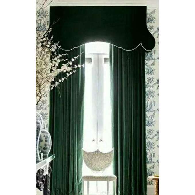 Luxury Dutch Velvet Curtains Dark Emerald Green - Blackout Drapes for Living Room, Bedroom & Home Theater - Premium Heavyweight Window Treatments with Thermal Insulation