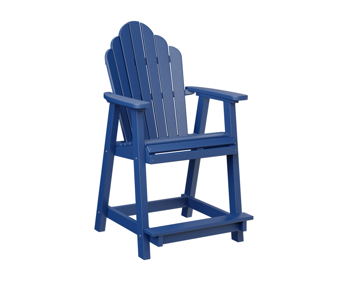 Berlin Gardens Cozi Back Counter Chair - Stylish & Comfortable Bar Stool for Kitchen Island, Breakfast Nook & Home Bar - Perfect for Indoor Dining & Entertaining