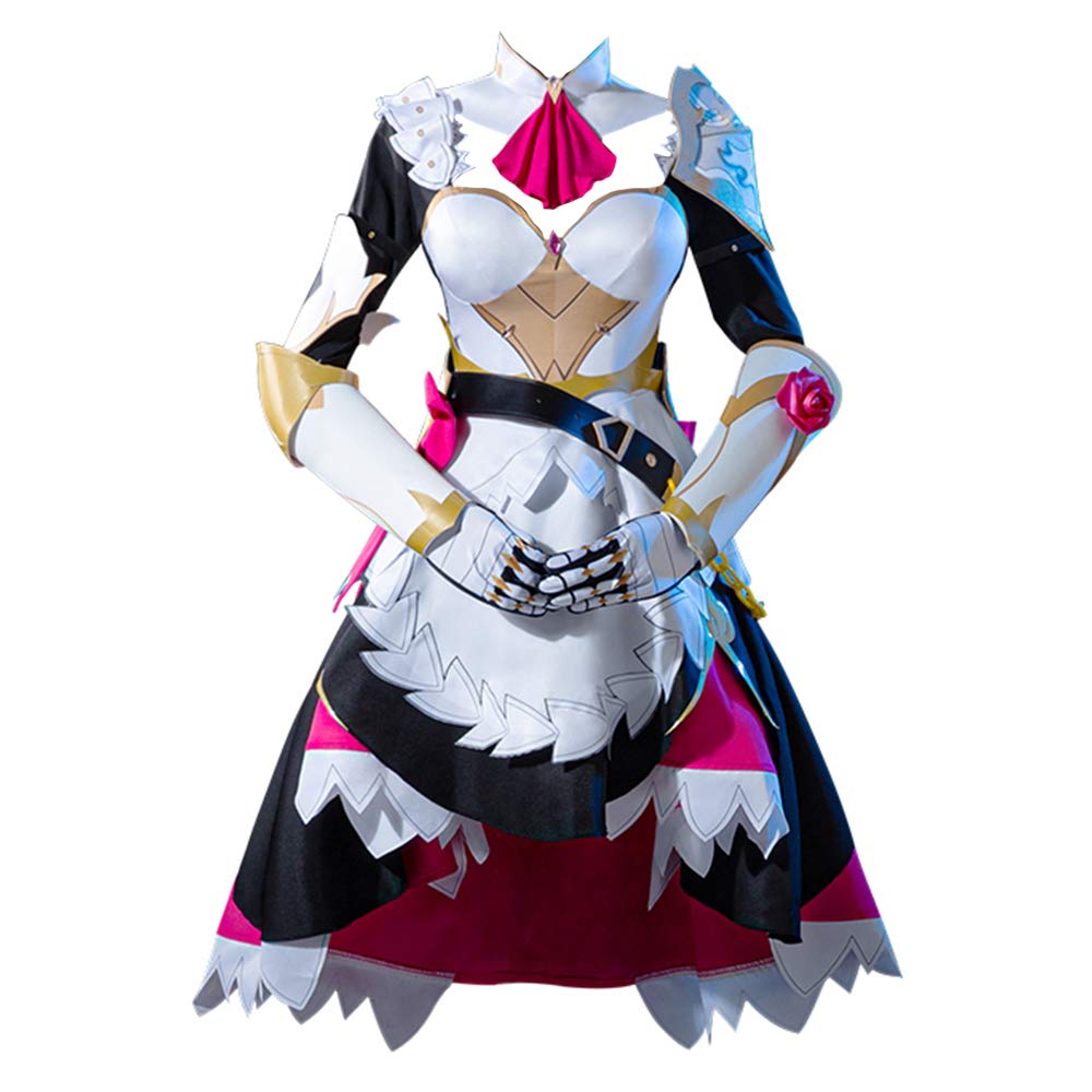 Genshin Impact Noelle Cosplay Costume Dress - Official Character Outfit for Anime Conventions & Halloween Costume Parties