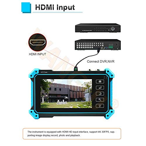 IPC-5100 Plus 5.4-Inch 8MP CCTV Tester - 5-in-1 HD Monitor for Analog/IP/CVI/TVI/AHD Cameras with VGA & 4K HDMI Input, Cable Tracer & Power Supply | Ideal for Security System Installation & Maintenance