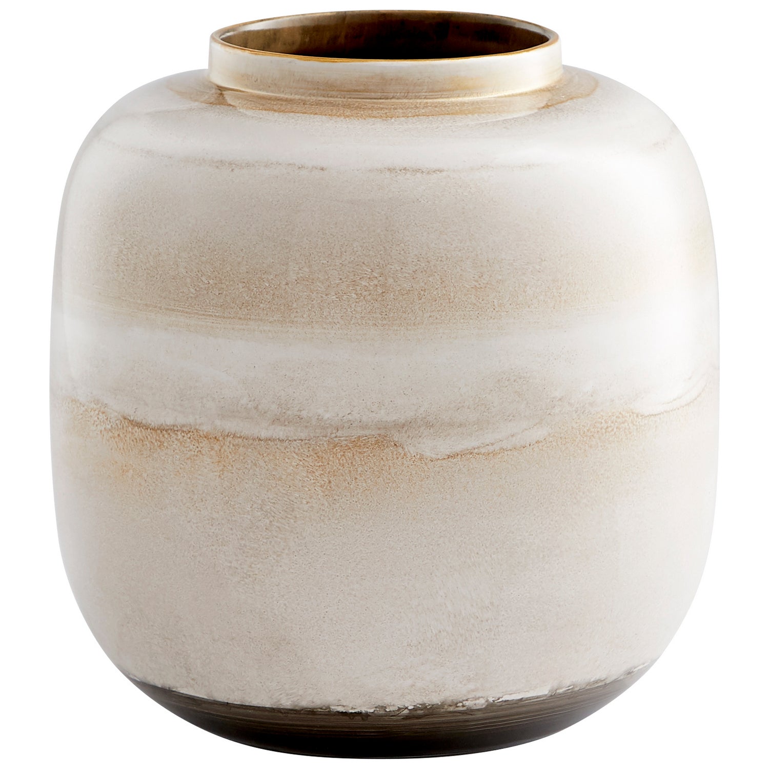 Cyan Design 10942 Kasha Vase - Small Mocha Ceramic Home Decor for Living Room, Dining Table, Wedding Centerpiece
