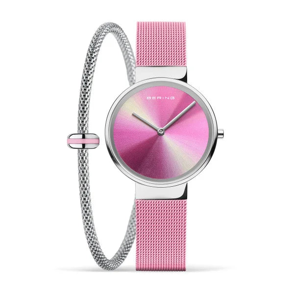 Bering Classic Men's Watch | Polished Silver Stainless Steel | 19031 999 GWP | Perfect for Business, Formal & Everyday Wear