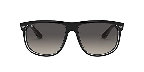 Black on Transparent/Light Grey Gradient Dark Grey