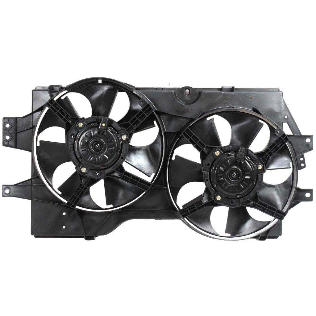 2000 Chrysler Voyager/Grand Voyager Radiator Cooling Fan Dual Fan Assembly - OEM CH3115104 4682624AB Replacement - Perfect for Engine Overheating Prevention & Summer Driving
