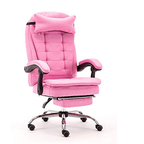 Ergonomic Adjustable Office Desk Chair - Swivel Gaming Chair with Lift Function, Pink Executive Computer Task Chair for Home & Office Workspace - Perfect for Work, Study, and Long Gaming Sessions