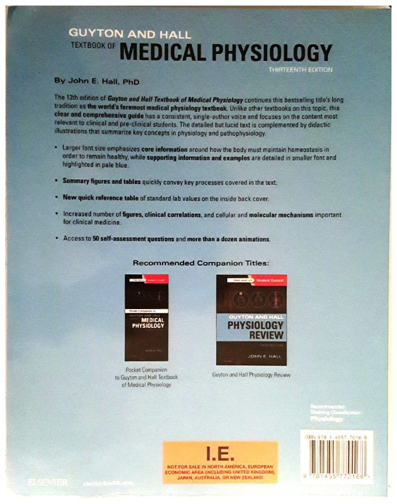 Guyton and Hall Textbook of Medical Physiology, International Edition - Comprehensive Medical Reference Book for Students & Professionals | Perfect for Medical School, Board Exams & Clinical Practice