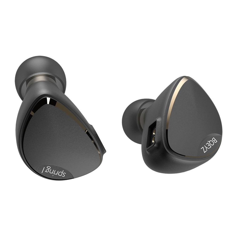 BQEYZ Spring 1 Hybrid IEM with Piezoelectric & Balanced Armature Drivers - High-Fidelity In-Ear Monitors for Audiophiles, Musicians & Studio Recording