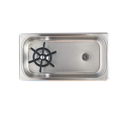 Stainless Steel Automatic Cup Washer Cleaner - Glass Rinser for Beer, Coffee, Milk Tea Cups - Perfect for Hotel Bars, Restaurants & Home Use