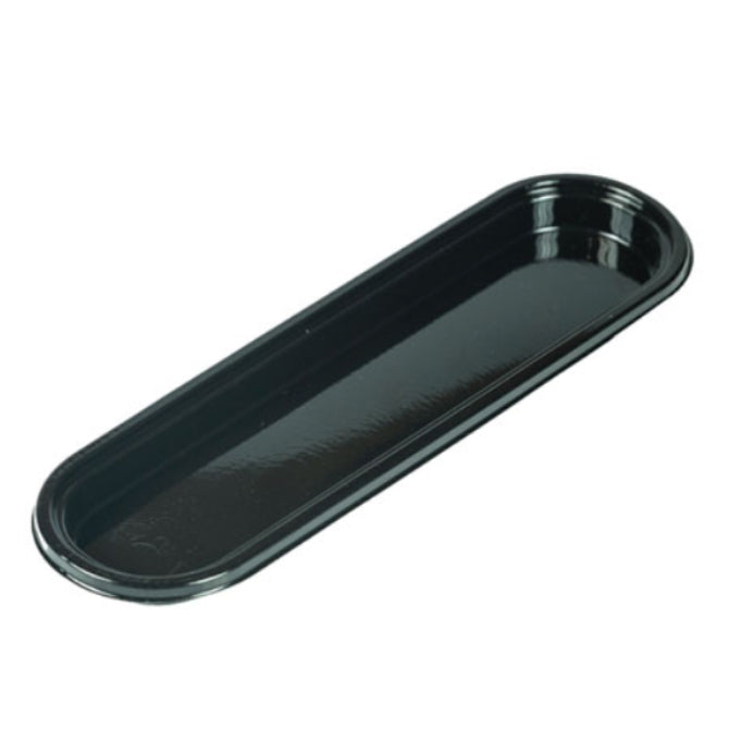 5.5 Inch Oval Eclair Tray - Pack of 100 | Perfect for Bakeries, Catering & Party Dessert Displays