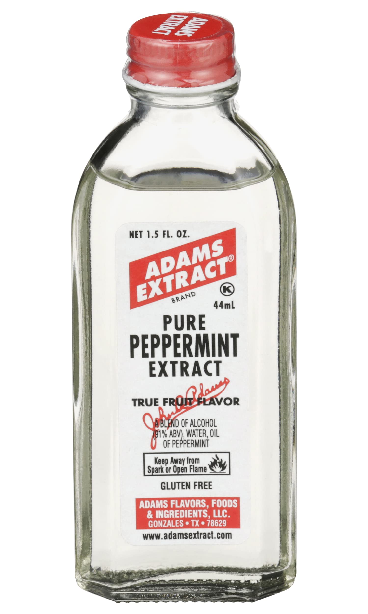 Adams Pure Peppermint Extract 1.5oz (3-Pack) - Natural Baking Flavoring for Cookies, Cakes & Desserts - Alcohol-Free Food Grade Flavoring