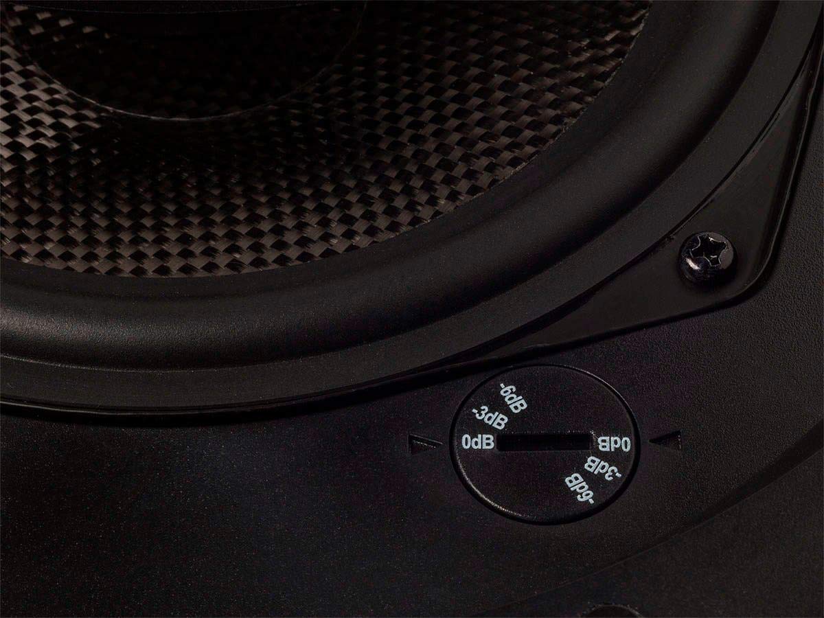 Monoprice Alpha 6.5 Inch 2-Way Ceiling Speakers (Pair) - Carbon Fiber Woofer, Paintable Magnetic Grille, High Efficiency for Louder Sound - Black/White - Perfect for Home Theater, Background Music & Multi-Room Audio Systems