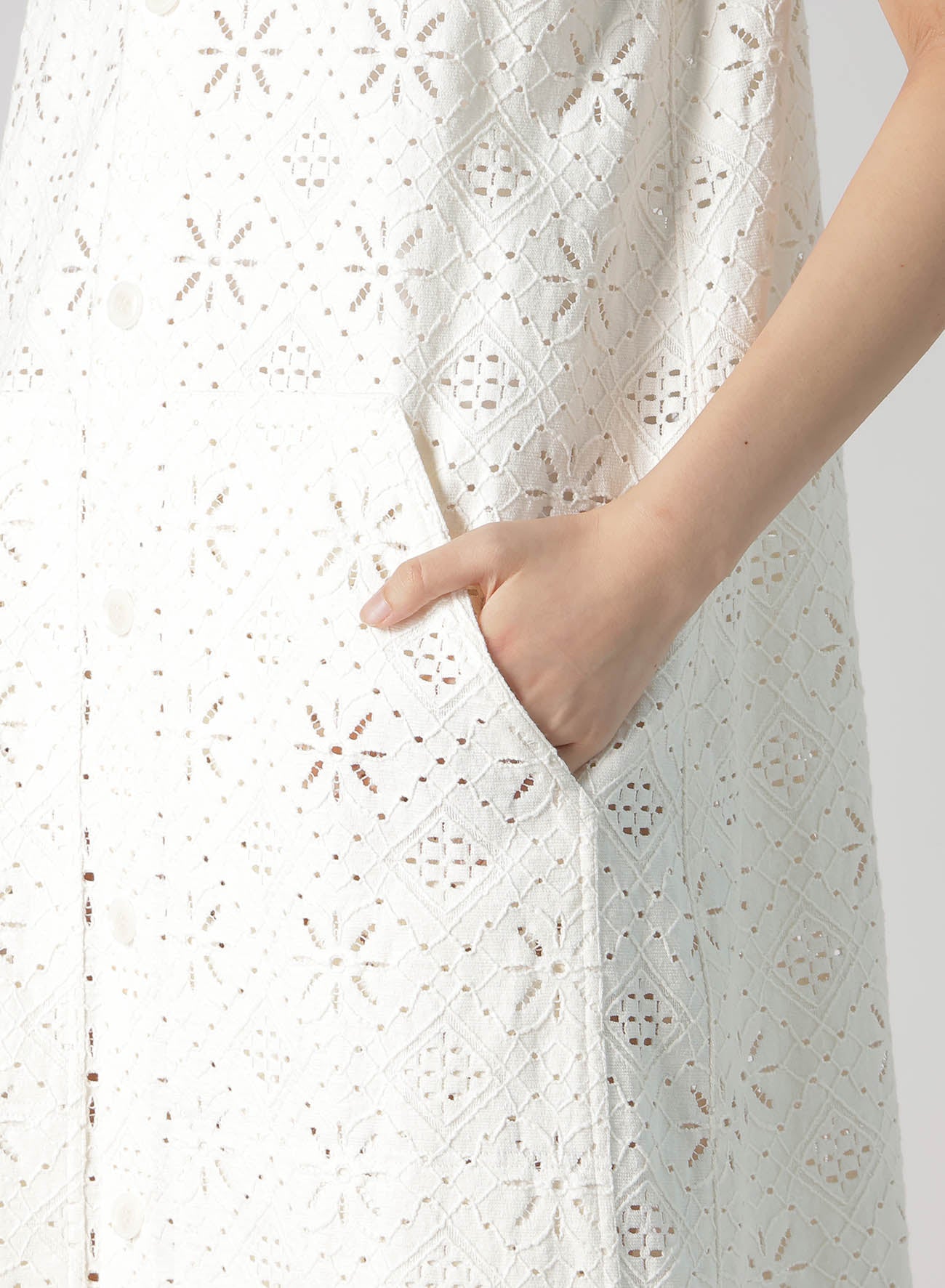 Elegant Cotton Lace Front Open Dress for Women - Summer Boho Chic Maxi Dress for Beach, Wedding & Special Occasions
