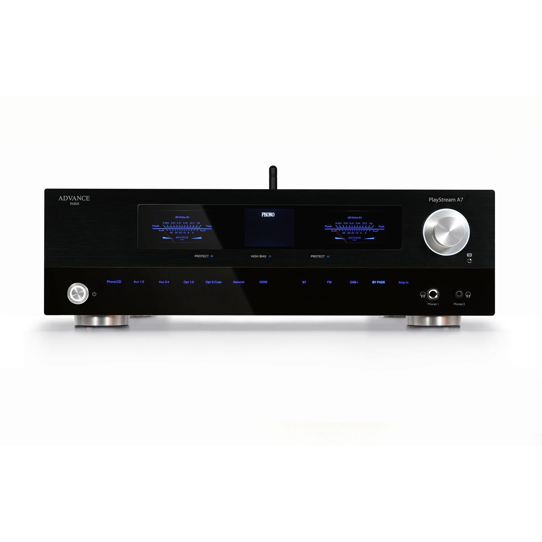 Advance Paris PlayStream A7 Hi-Fi Streaming Integrated Amplifier - Wireless Audio System for Home Theater, Music Streaming & Multi-Room Setup