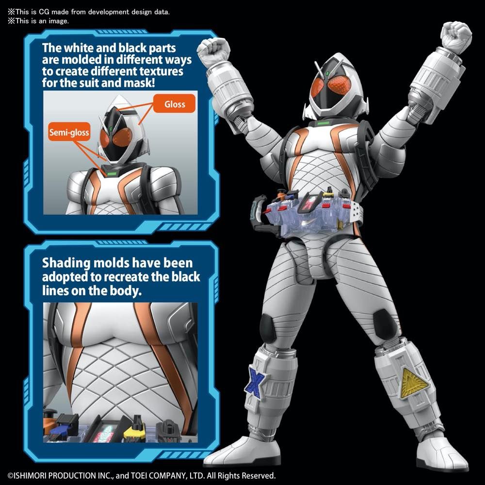 Bandai Figure-Rise Standard Kamen Rider Fourze Basestates Action Figure Model Kit - Perfect for Anime Collectors & Kamen Rider Fans Display