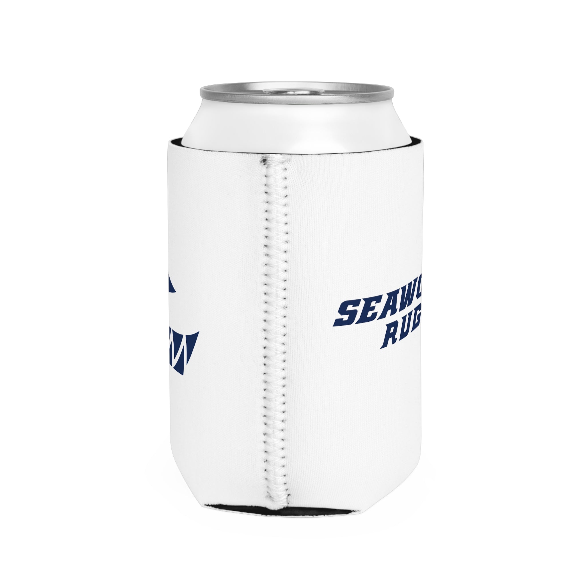 Seawolves White 12oz Standard Beer Can Cooler Koozie - Keep Drinks Cold for Outdoor Parties, BBQs & Beach Days