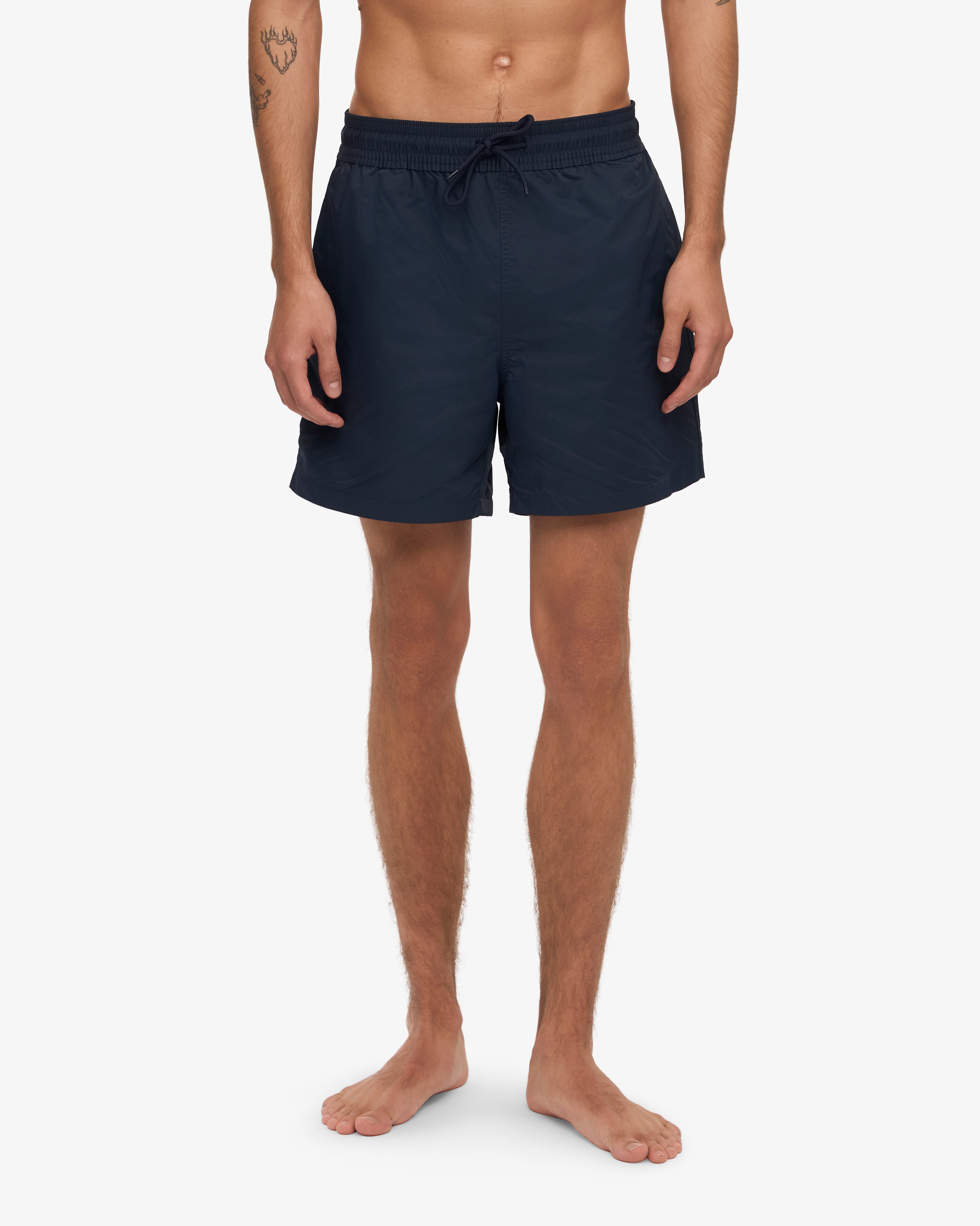Men's Classic Swim Shorts - Quick-Dry, Comfortable Navy Blue Swim Trunks for Beach, Pool & Summer Vacation