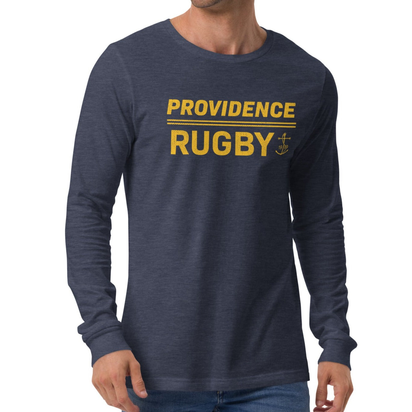 Providence RFC Long Sleeve Social T-Shirt - Comfortable Cotton Rugby Shirt for Men - Perfect for Casual Wear, Sports & Team Events