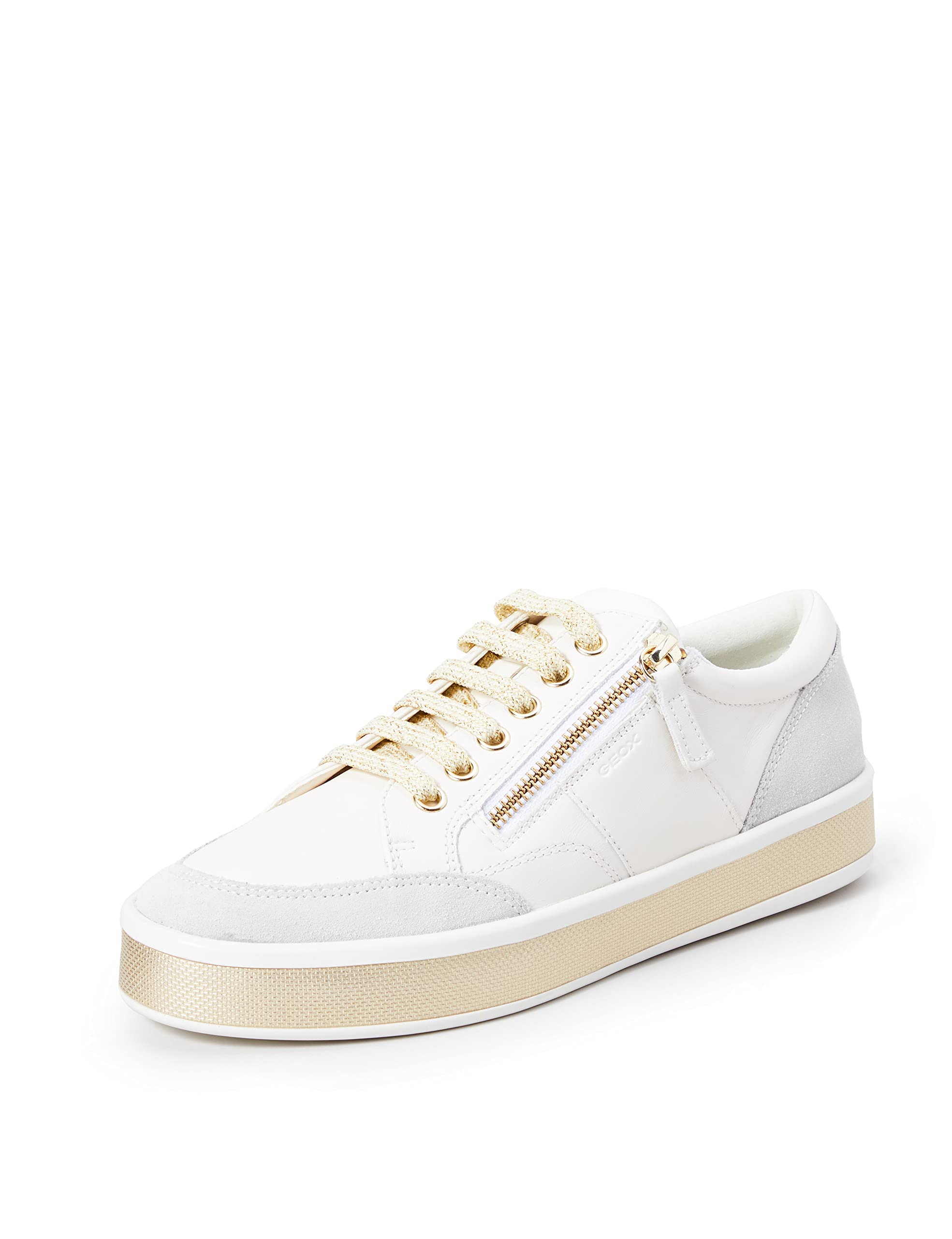 Geox Women's Breathable Low-Top Sneakers - Lightweight Walking Shoes for Women, Comfortable Casual Trainers for Daily Wear, Gym & Outdoor Activities