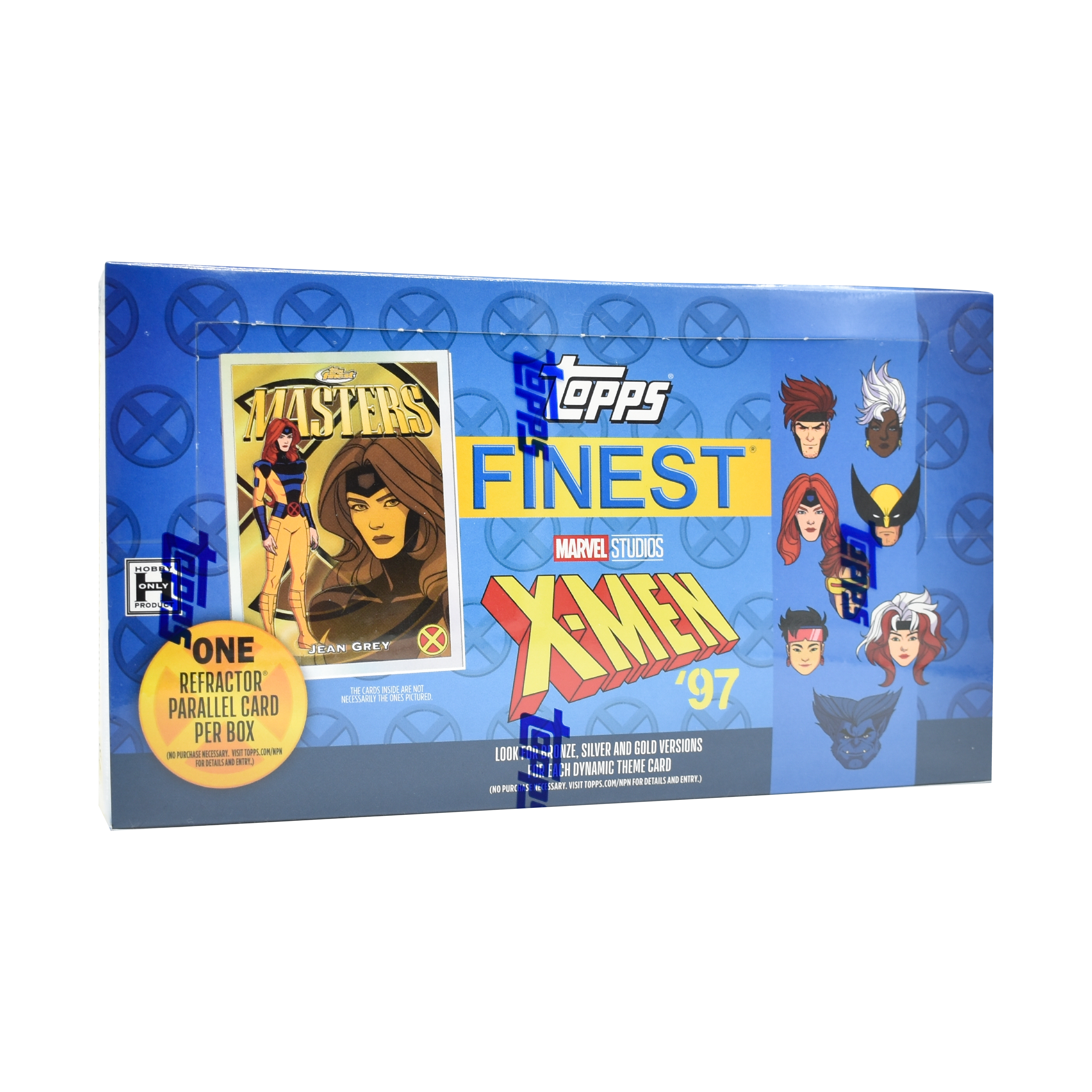 Topps Finest X-Men '97 2025 Trading Cards Hobby Box - Collectible Marvel Cards for Fans & Investors | Perfect for Display, Gifts & Comic Conventions