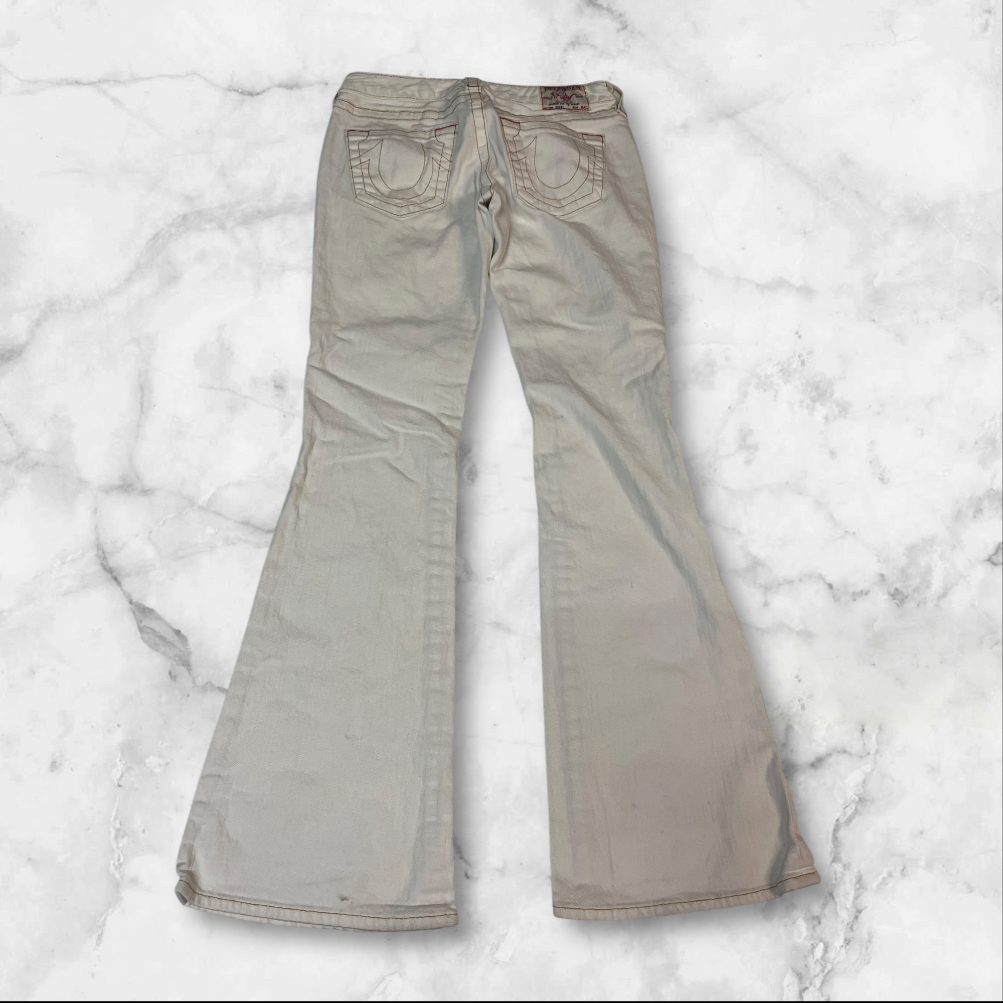 Vintage True Religion Jeans Women's Size 28 Straight Leg 653 - Perfect for Casual Wear, Night Out & Street Style Fashion
