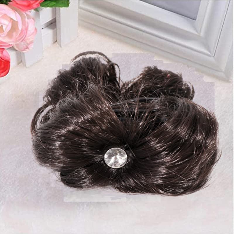 NAVMAV Synthetic Hair Extension Clutcher - Natural Looking Juda Hair Bun for Women & Girls | Perfect for Parties, Weddings & Daily Styling | 1pc Juda Hair Accessory