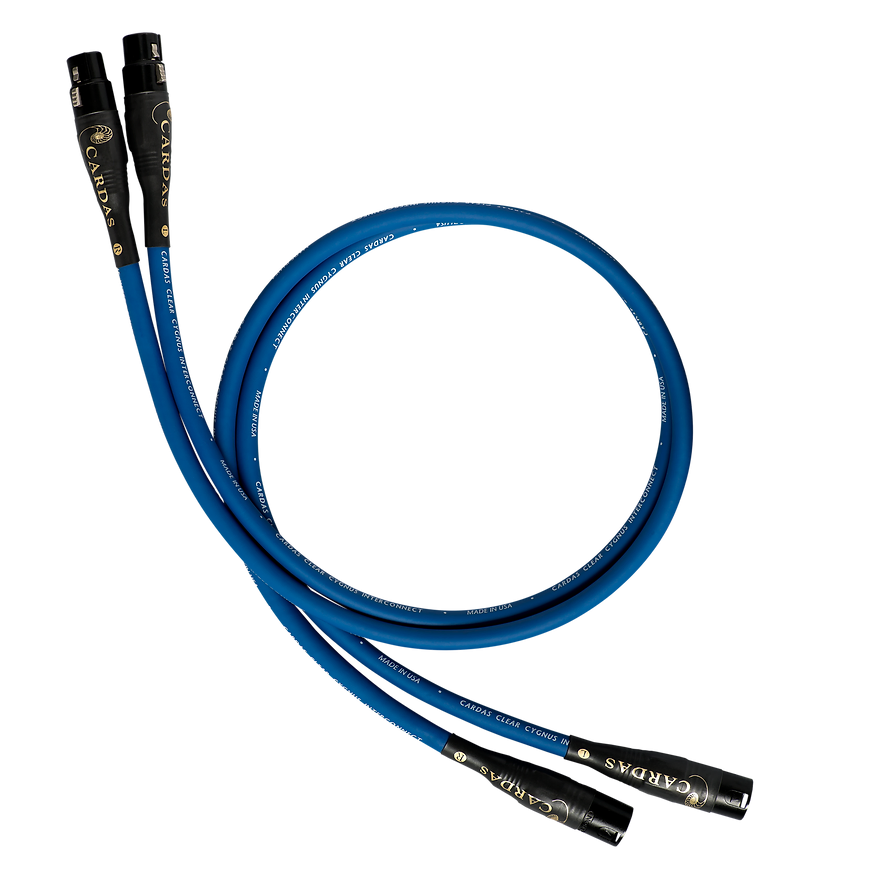 Premium Cardas Clear Cygnus Audio Interconnects - High-End RCA Cable Pair for Audiophile Stereo Systems & Home Theater Setups