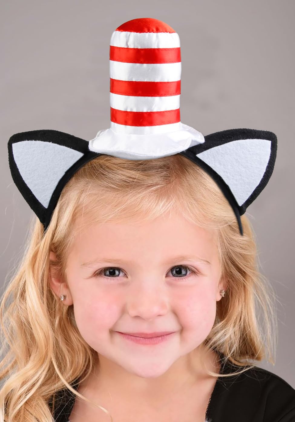 Cute Cat Ears Headband with Hat - Funny Halloween Costume Accessories for Women & Men | Perfect for Halloween Parties, Cosplay, and Themed Events
