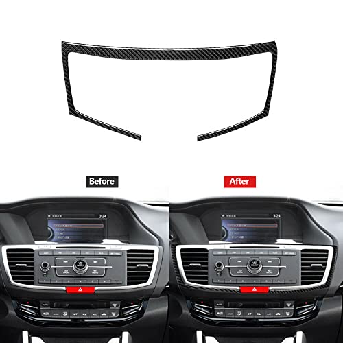 Carbon Fiber Center Console Trim Cover for 2013-2017 Honda Accord - Interior Car Accessories Upgrade for Luxury Look & Protection | Perfect for Daily Commute, Road Trips & Car Enthusiasts