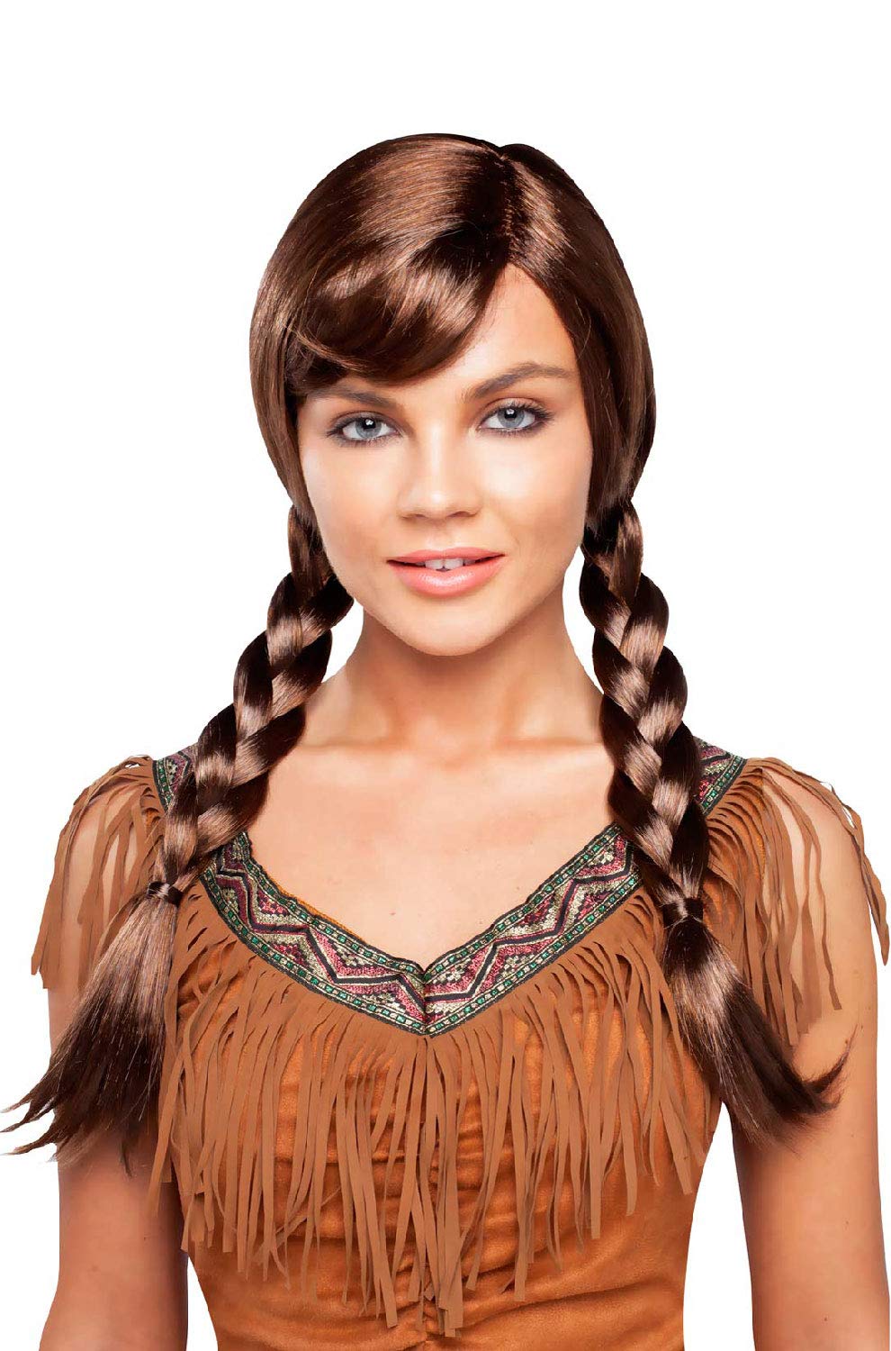 Goddessey Natural Red Double Braided Wig for Adults - Long Curly Synthetic Hairpiece for Cosplay, Halloween & Daily Fashion