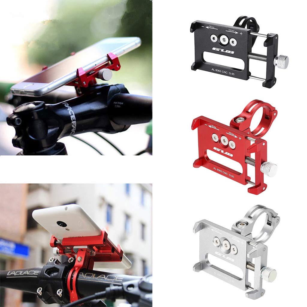 Premium CNC Aluminum Alloy Anti-Slip Phone Holder for Xiaomi M365 Electric Scooter - Shockproof Bike & E-Scooter Accessories - Perfect for Commuting, Delivery Riders & Urban Travel