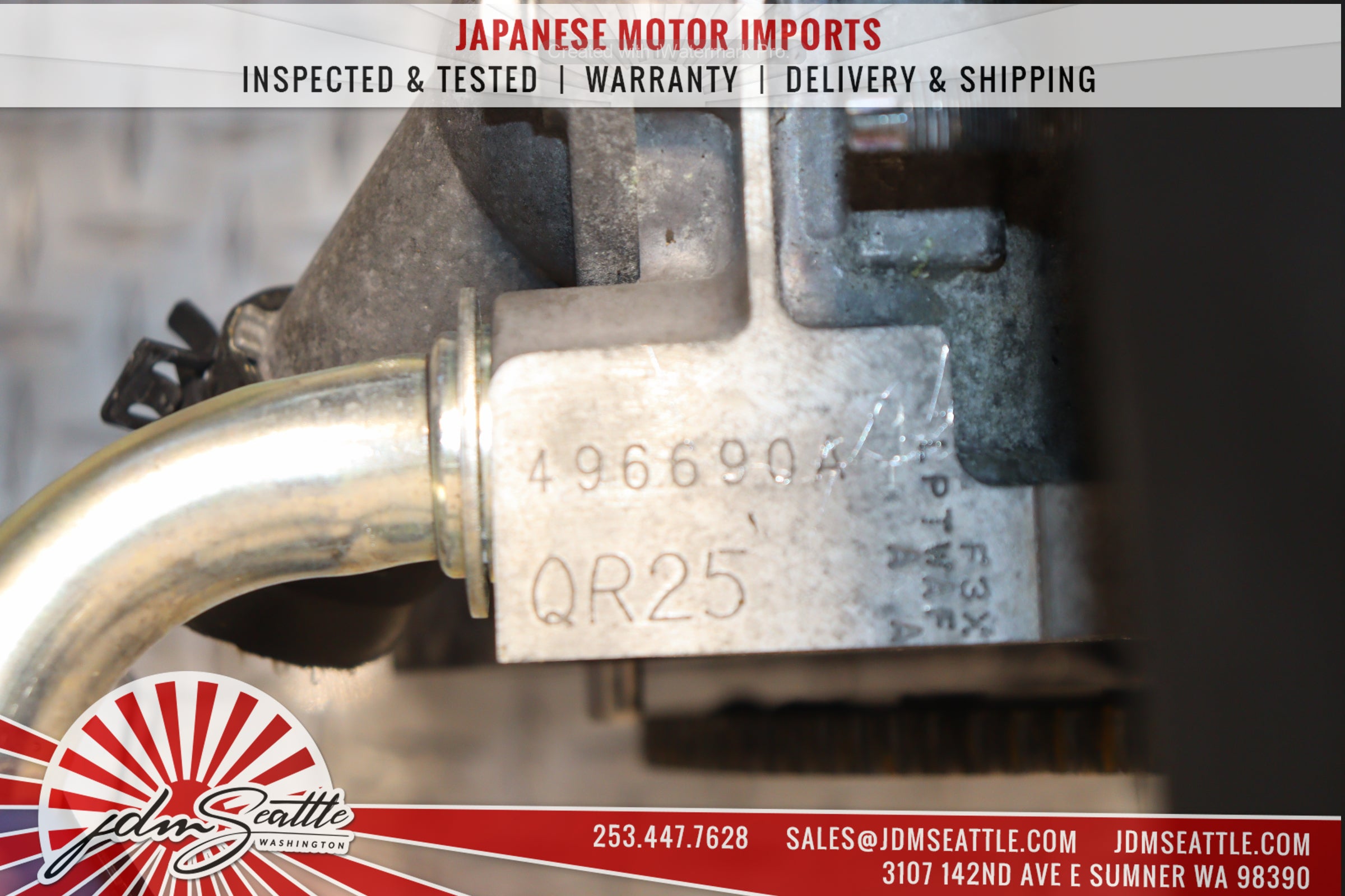 JDM QR25DE 2.5L DOHC Engine for 2002-2006 Nissan Altima & Sentra - High Performance Replacement Motor - Perfect for Engine Swap & Car Restoration Projects