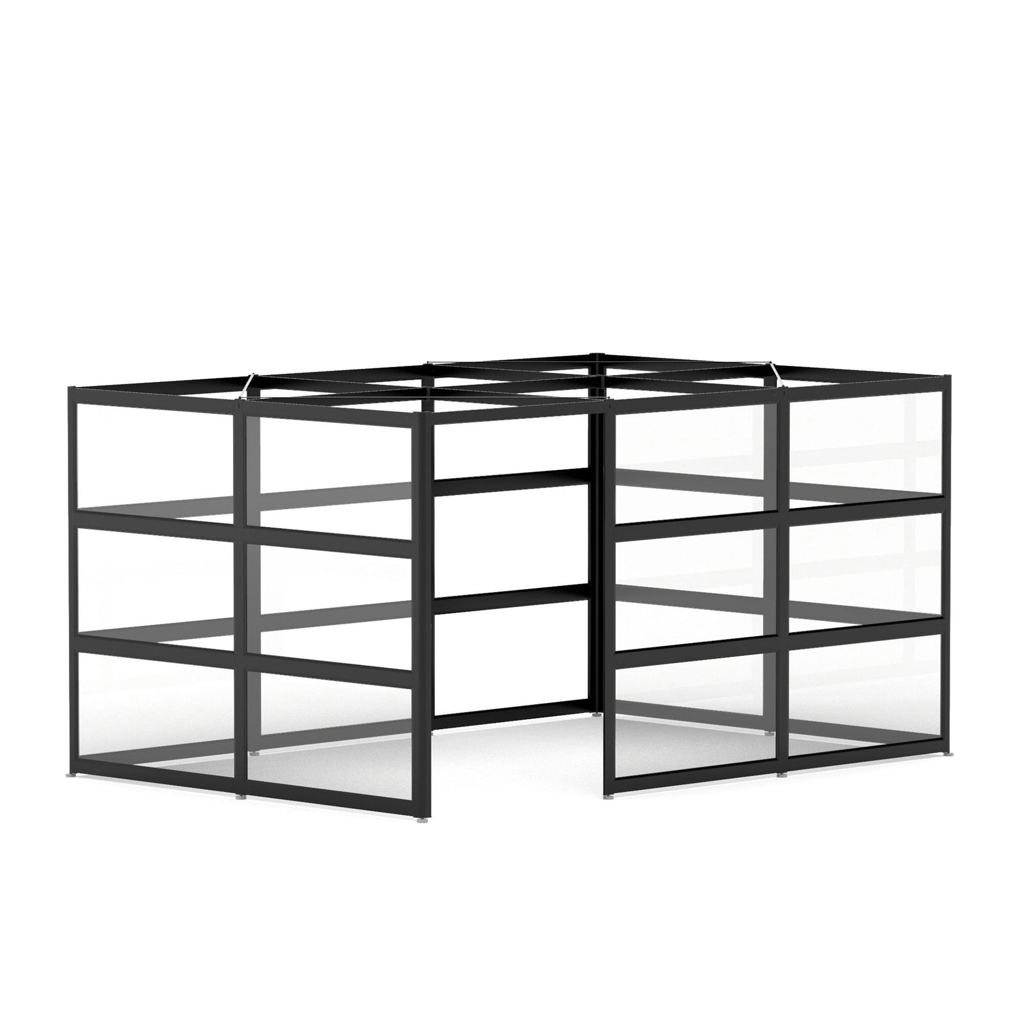 PoppinSpaces Connect Space 108501 - Modular Office Furniture System for Modern Workspaces | Perfect for Home Office, Coworking Spaces & Corporate Environments