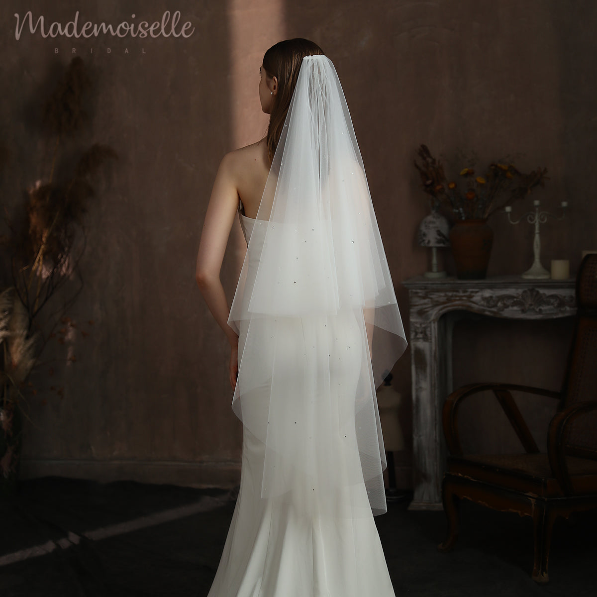 Eliza Veil - Elegant Bridal Veil for Weddings & Special Occasions | Perfect for Brides, Prom & Formal Events