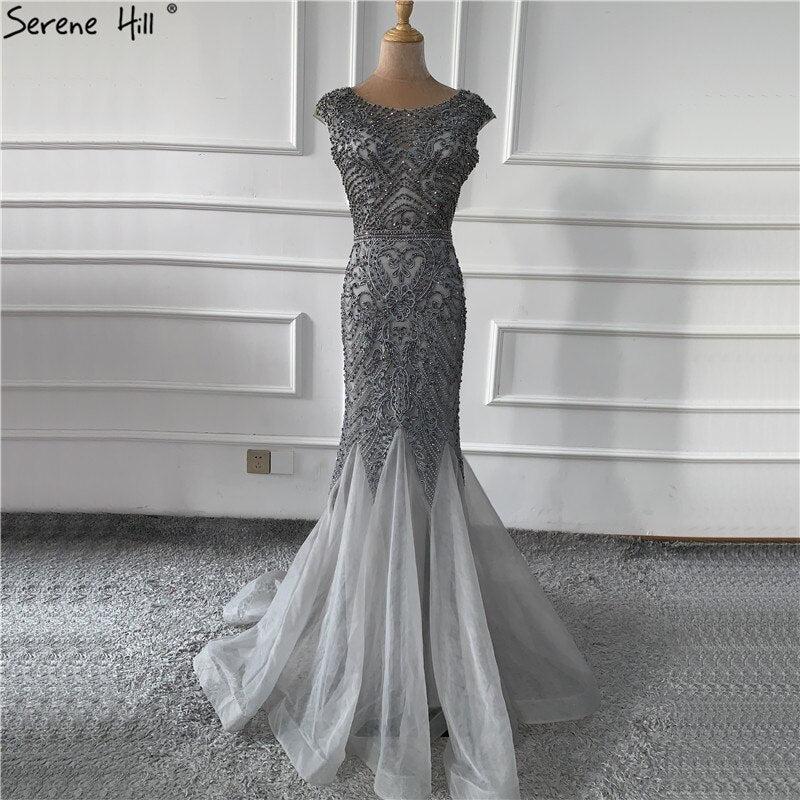 Elegant Wine Red Dubai Crystal O-Neck Mermaid Evening Dress - Sleeveless Luxury Formal Gown for Women - Perfect for Prom, Gala & Special Occasions