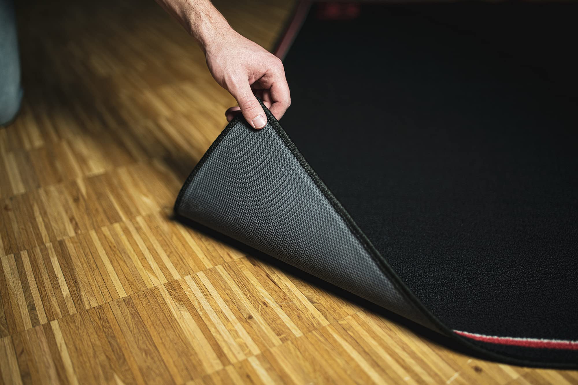 Drum Rug Mat 63x55 Inches - Heavy Duty Tightly Woven Carpet for Drum Kits & Stands - Non-Slip Rubber Backing - German Design - Perfect for Home Studios & Live Performances