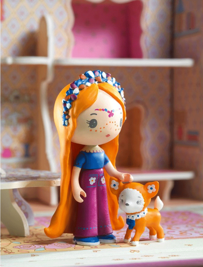 Bluchka & Indie Tinyly Doll Play House - Miniature Dollhouse for Kids Pretend Play, Collectible Toy for Ages 3+ | Perfect for Birthday Gifts, Room Decor & Imaginative Playtime