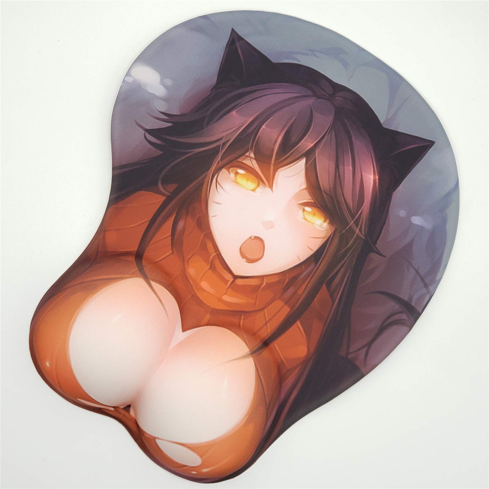 LOL Ahri RIVAN Taric Anime Gaming Mouse Pad with Ergonomic Wrist Rest - 3D Printed 2-Way Skin Mousepad for PC Gamers | Perfect for League of Legends Fans & Office Work